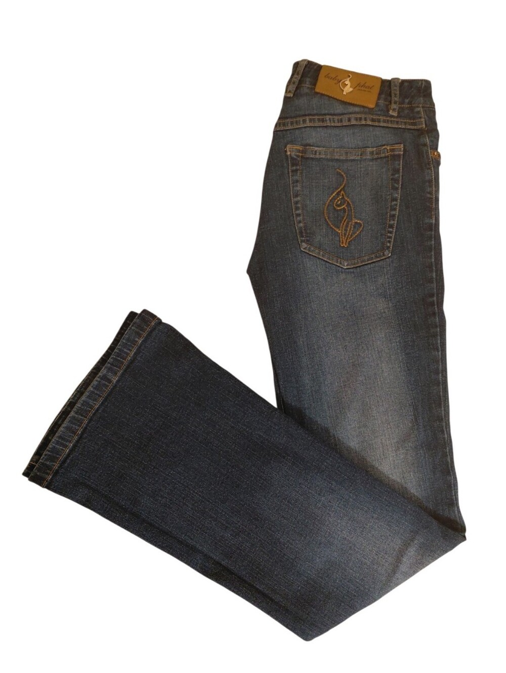 Baby Phat Y2K Vintage Dark Wash Flare Denim Jeans
